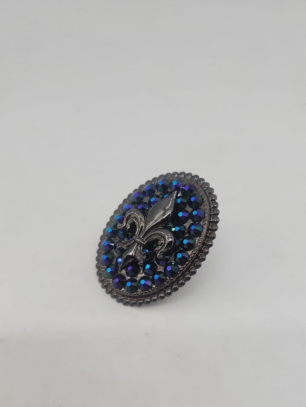 Gasoline GLAMOUR RHINESTONE Fleur charm ring